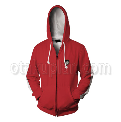 Coco Miguel Red White Striped Coat Cosplay Zip Up Hoodie – otakuplan