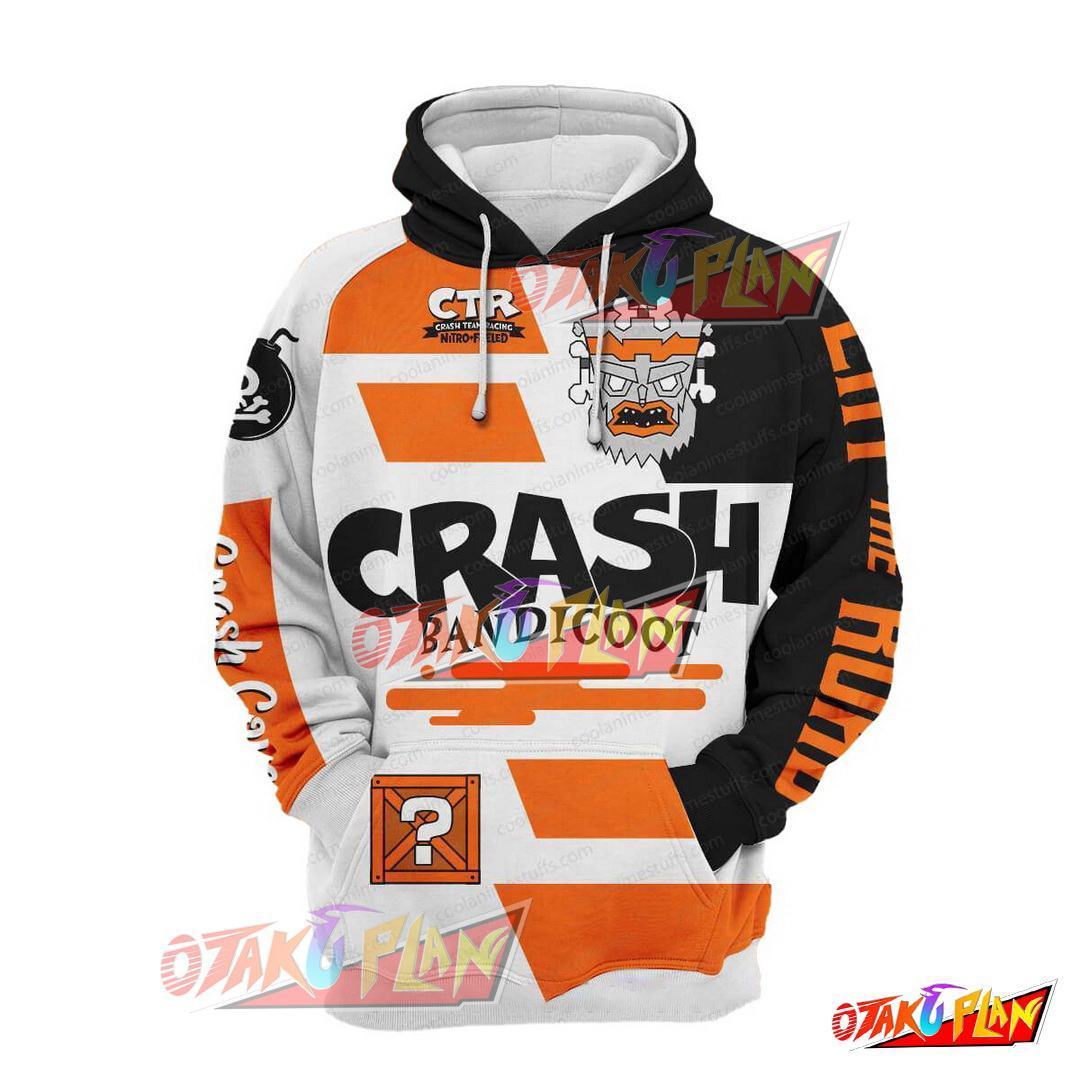 Crash Bandicoot No Crash No Glory Pullover Hoodie-otakuplan