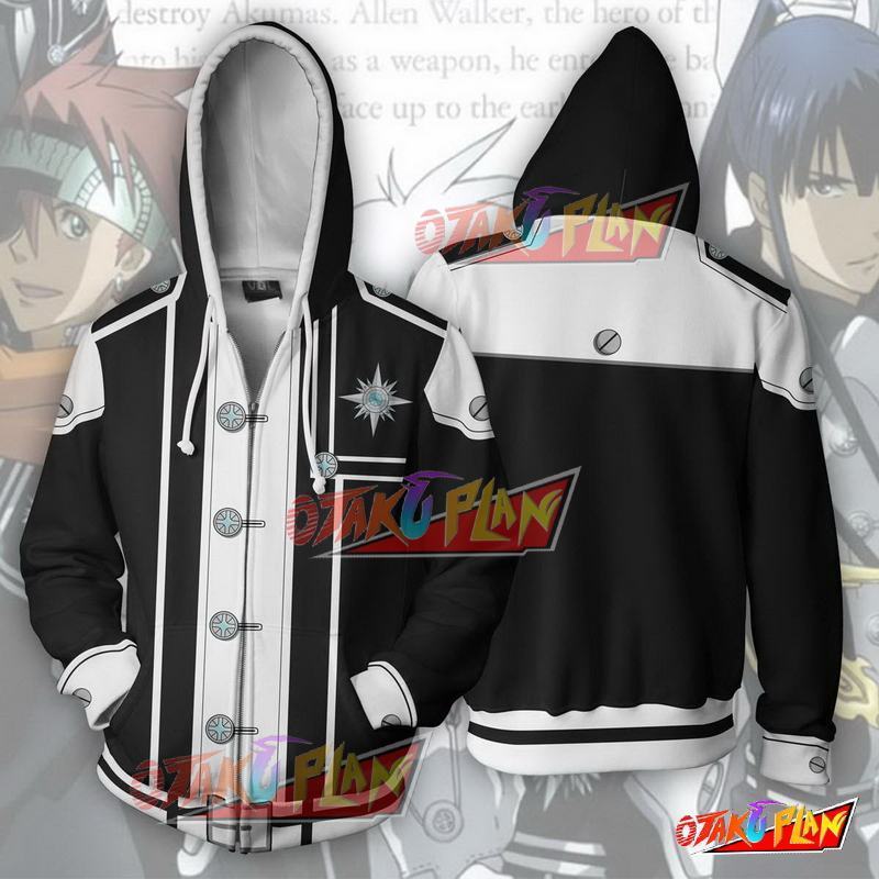 D Gray Man Yu Kanda Zip Up Hoodie-otakuplan