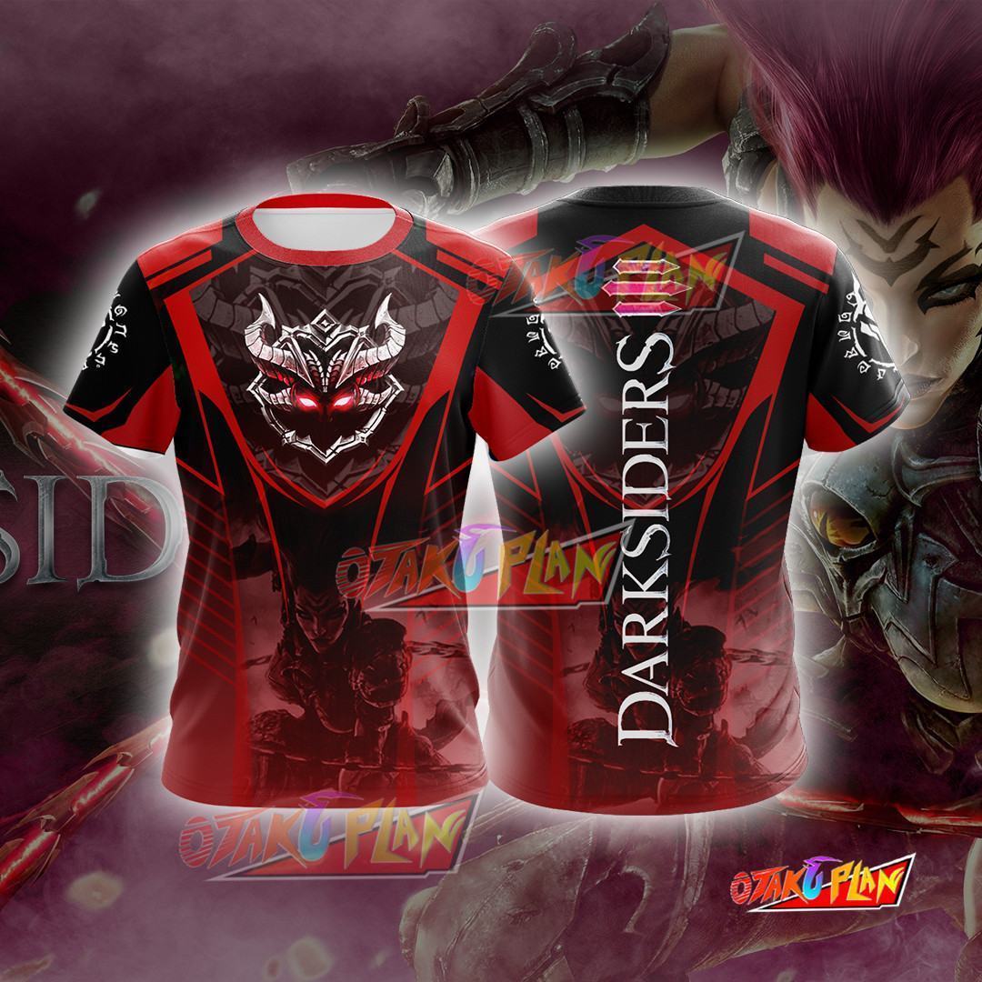 Darksiders III RED Cosplay T-shirt-otakuplan