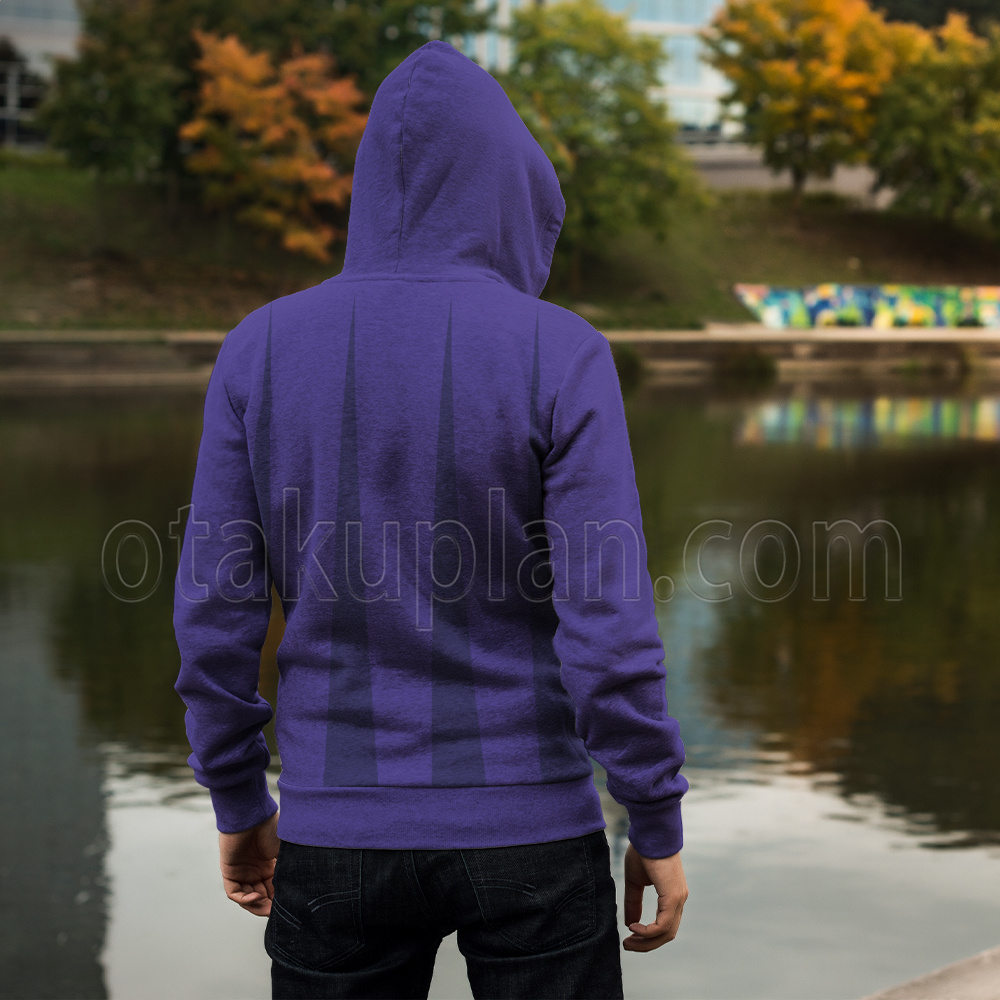 Dc Raven Purple Cosplay Zip Up Hoodie – otakuplan