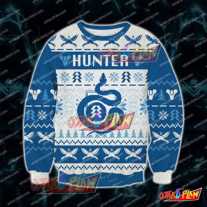 Destiny Hunter 0611 3D Print Ugly Christmas Sweatshirt-otakuplan