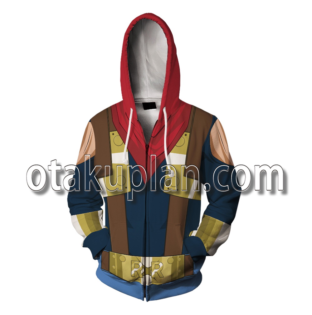 Dragon Ball Super Android 17 Cosplay Zip Up Hoodie – otakuplan