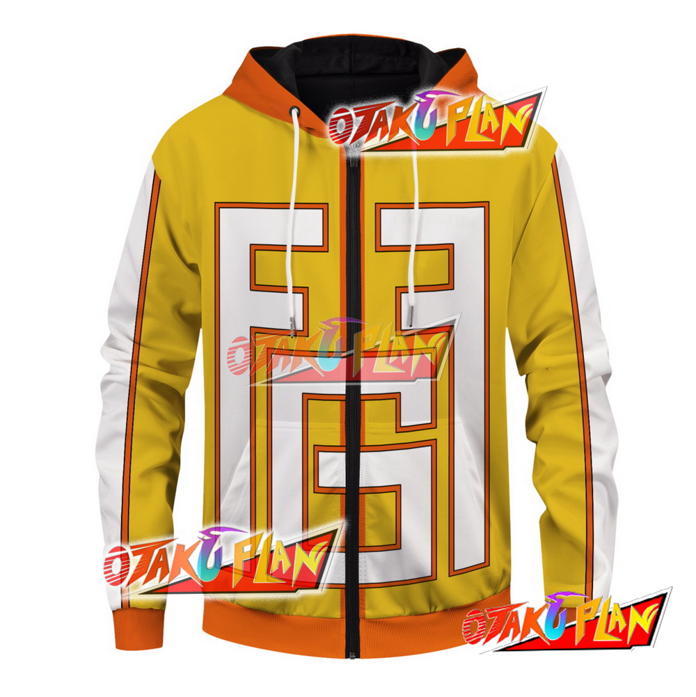 Fat Gum Taishiro Toyomitsu Unisex Zipped Hoodie – otakuplan