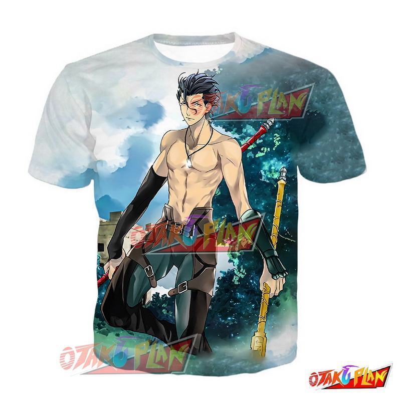 Fate/grand Order FGO Lancer Diarmuid Ua Duibhne Version 2 T-Shirt-otakuplan