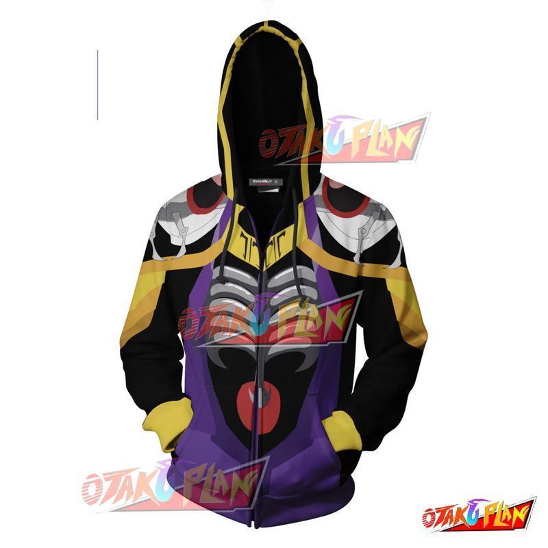 Overlord Momonga Hoodie Cosplay Jacket Zip Up-otakuplan