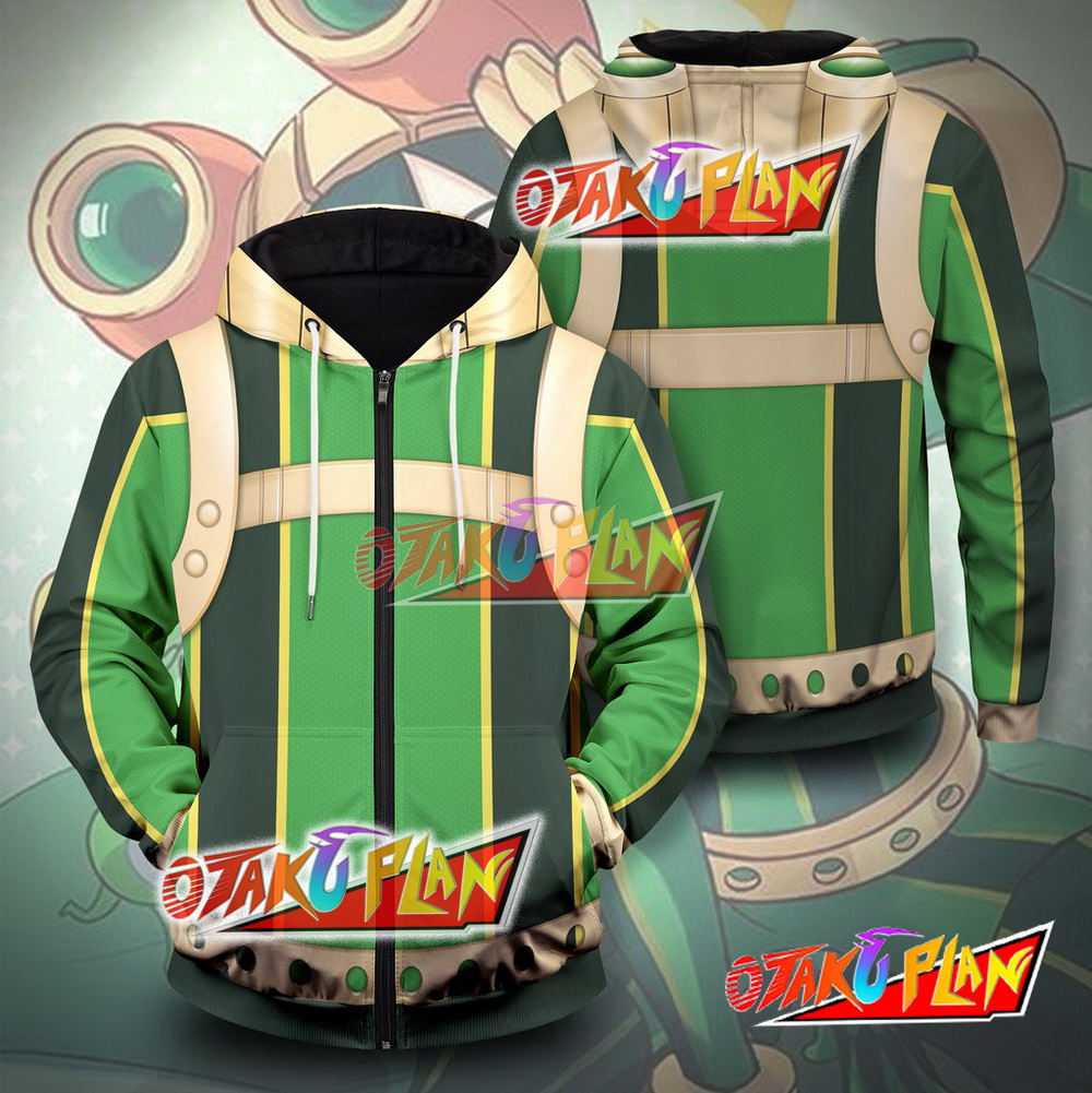 Froppy Tsuyu Asui Unisex Zipped Hoodie otakuplan