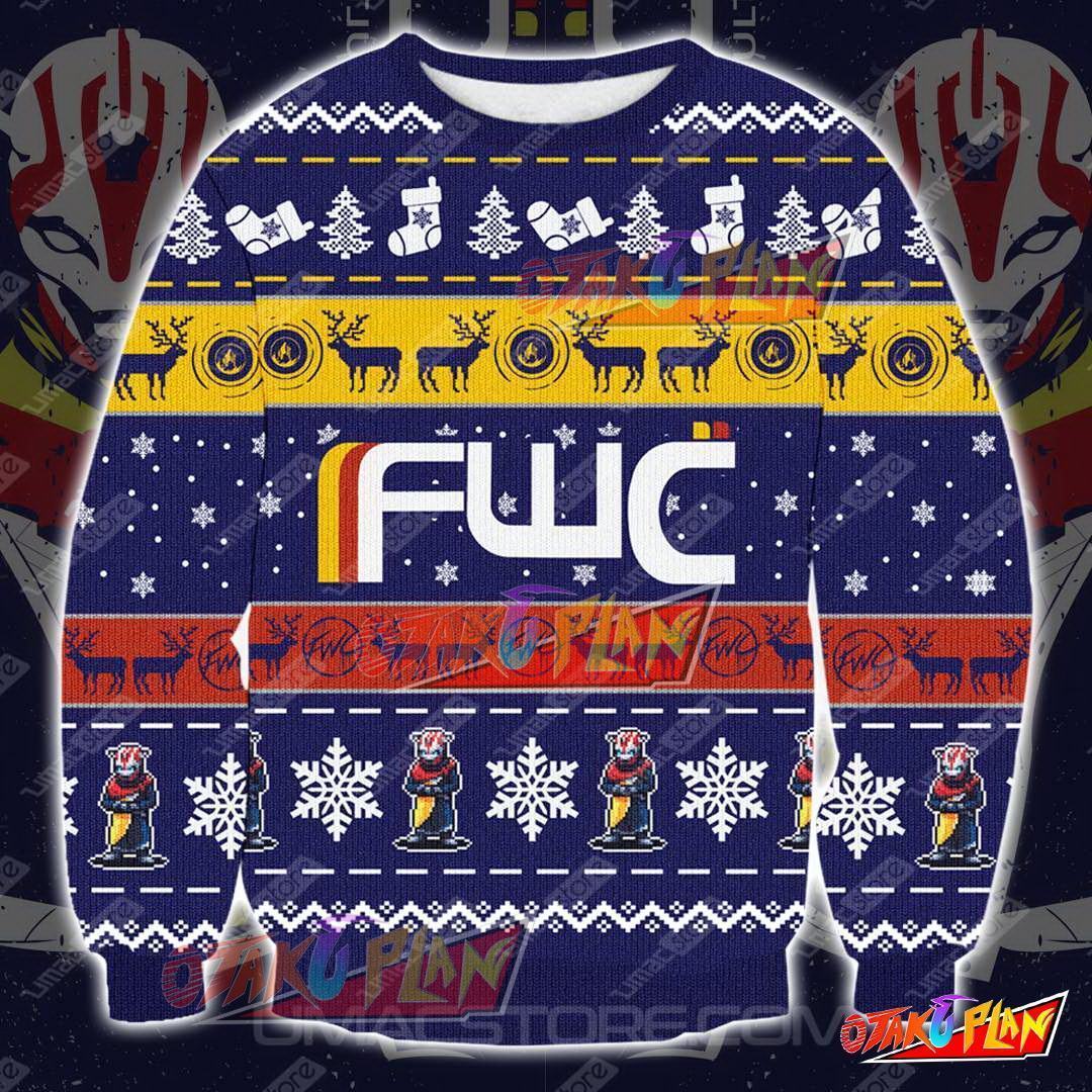 Future War Cult Destiny Knitting Pattern 3D Print Ugly Christmas Sweatshirt-otakuplan