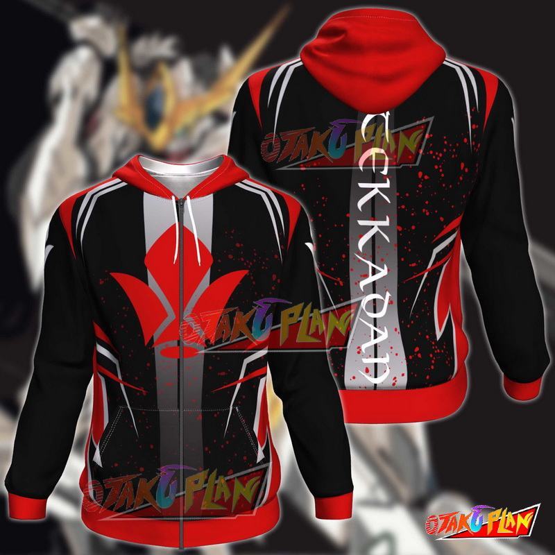 Gundam Tekkadan Zip Up Hoodie-otakuplan