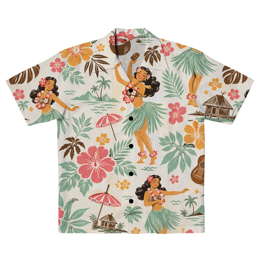 Hawaii Hula Island Hula Camp Shirt
