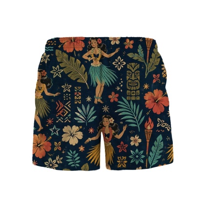 Hawaii Hula Midnight Hula Camp Shirt