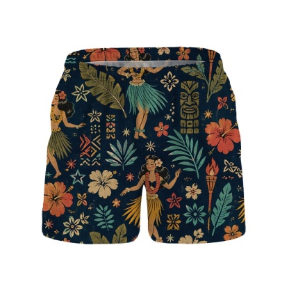 Hawaii Hula Midnight Hula Camp Shirt