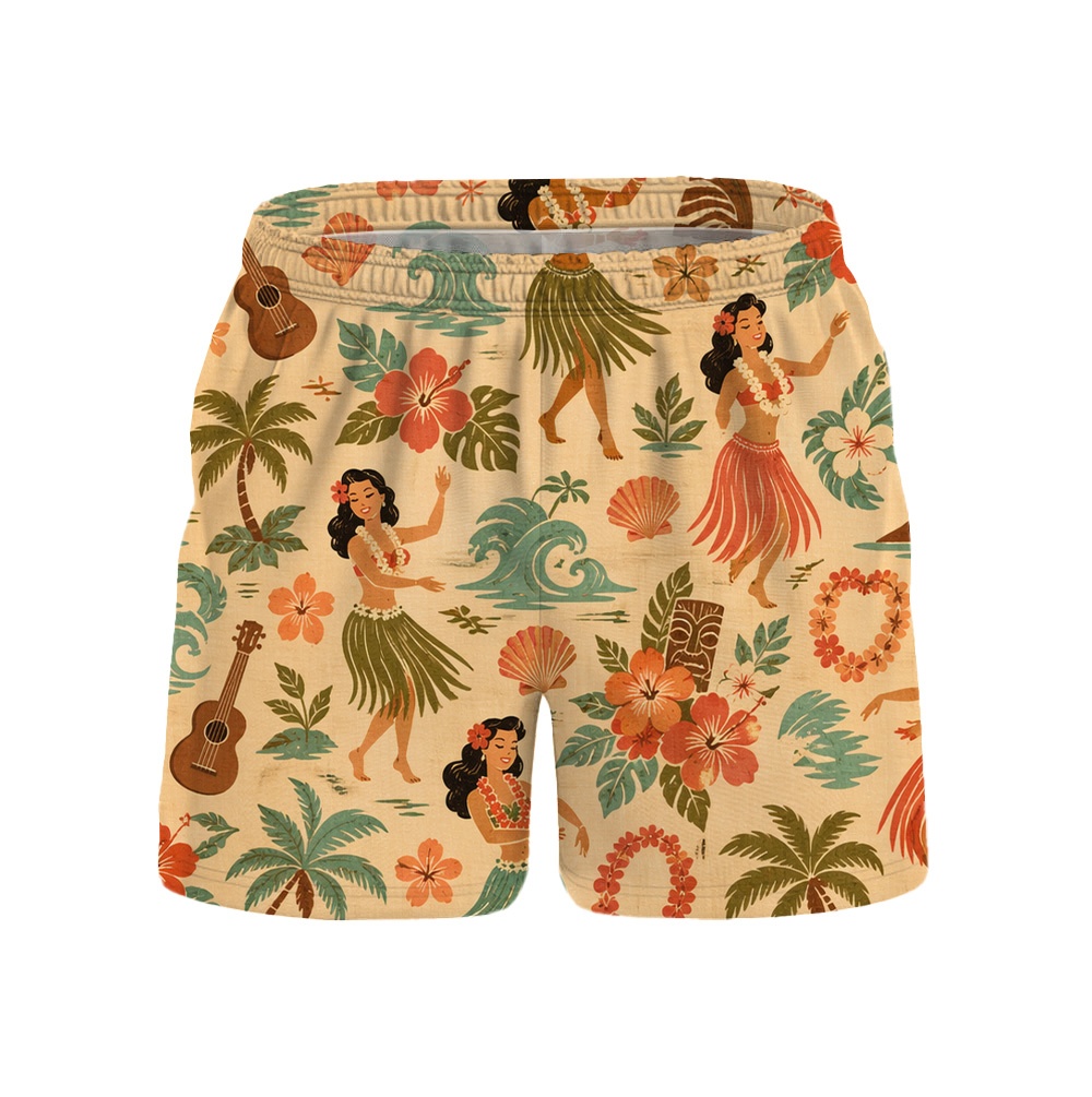 Hawaii Hula Vintage Hula Camp Shirt