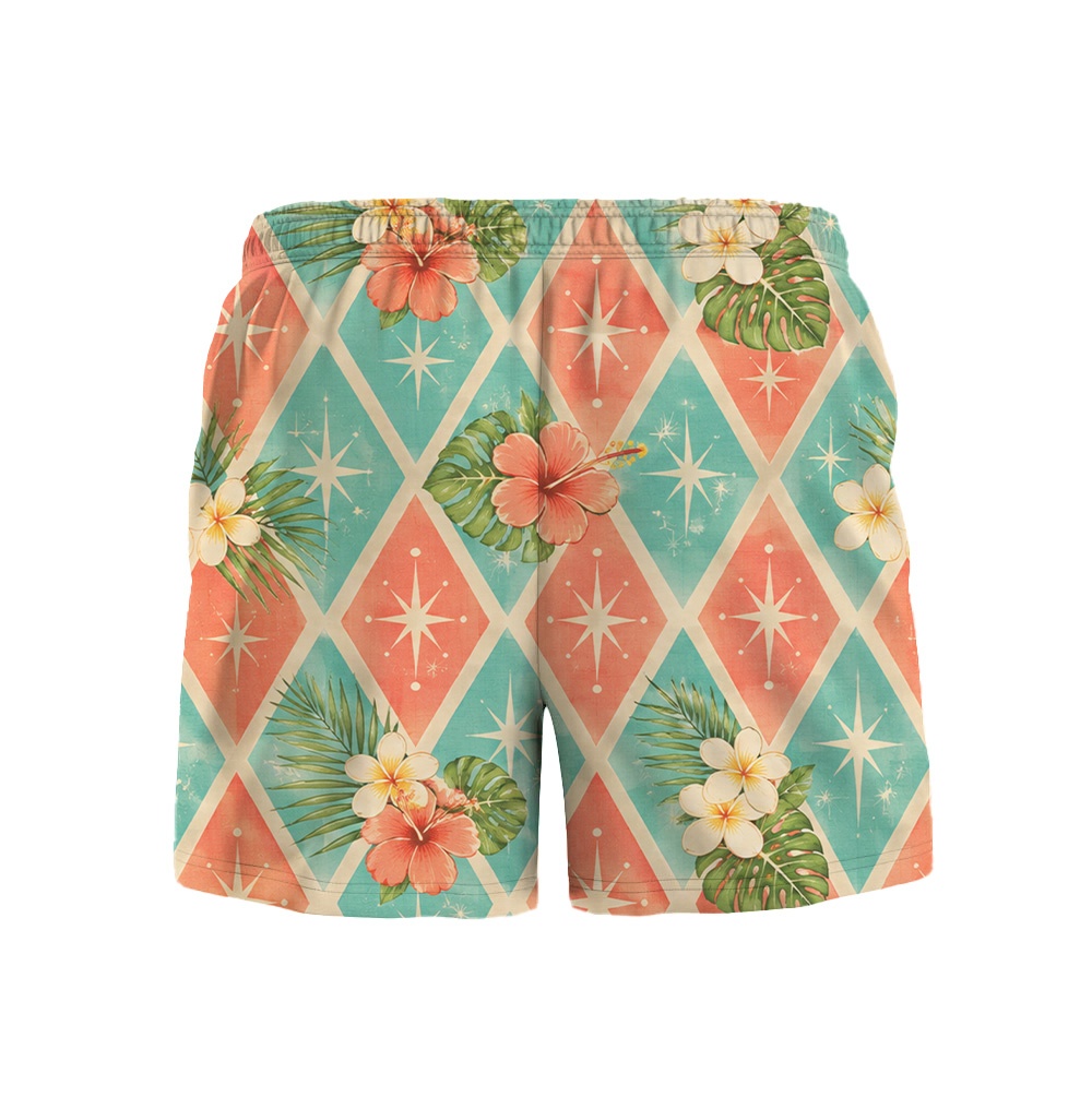 Hawaii Ivory Atomic Tropical Diamond Camp Shirt