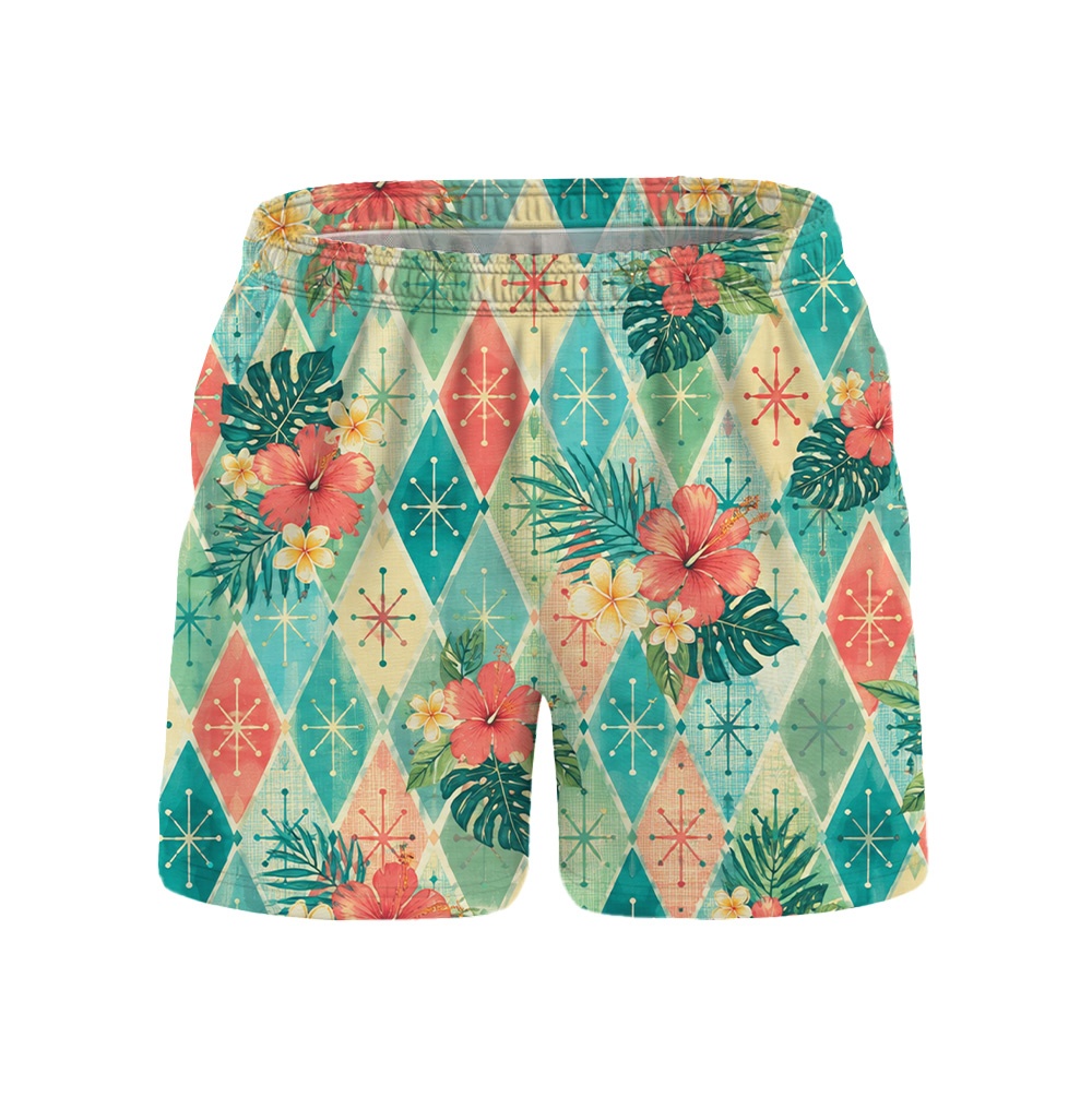 Hawaii Jade Atomic Diamond Shore Camp Shirt