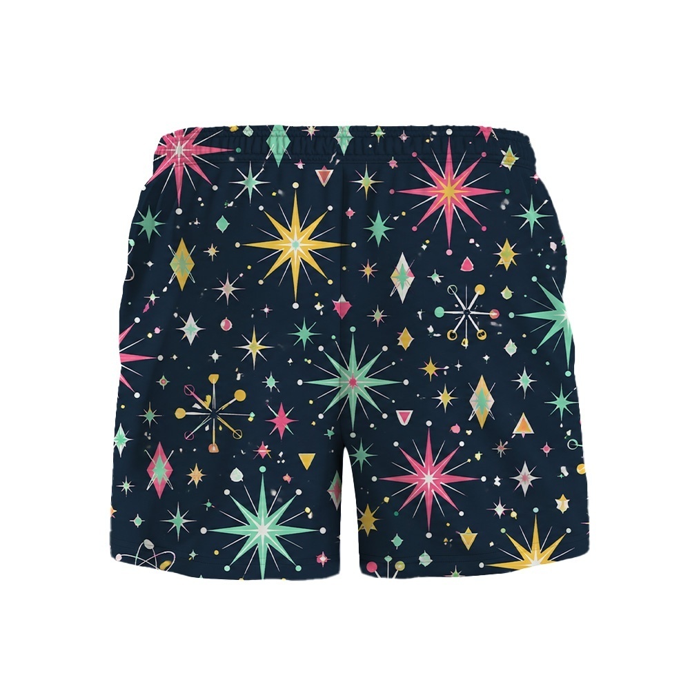 Hawaii Midnight Space Starburst Drawstring Shorts