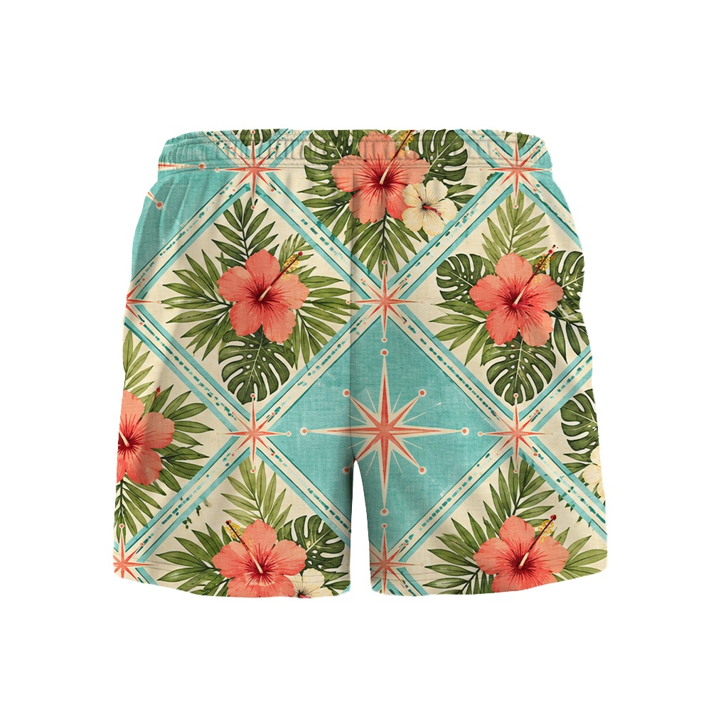 Hawaii Ocean Atomic Lagoon Argyle Camp Shirt
