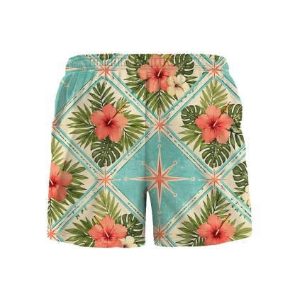 Hawaii Ocean Atomic Lagoon Argyle Camp Shirt