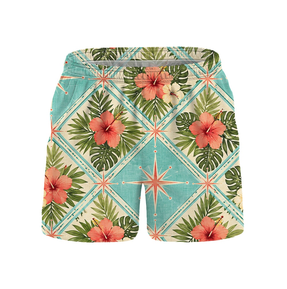 Hawaii Ocean Atomic Lagoon Argyle Camp Shirt