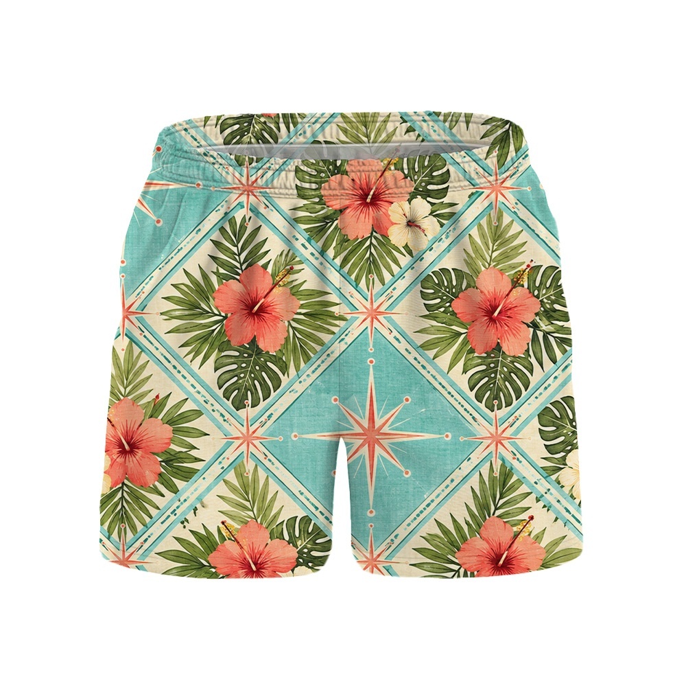 Hawaii Ocean Atomic Lagoon Argyle Camp Shirt