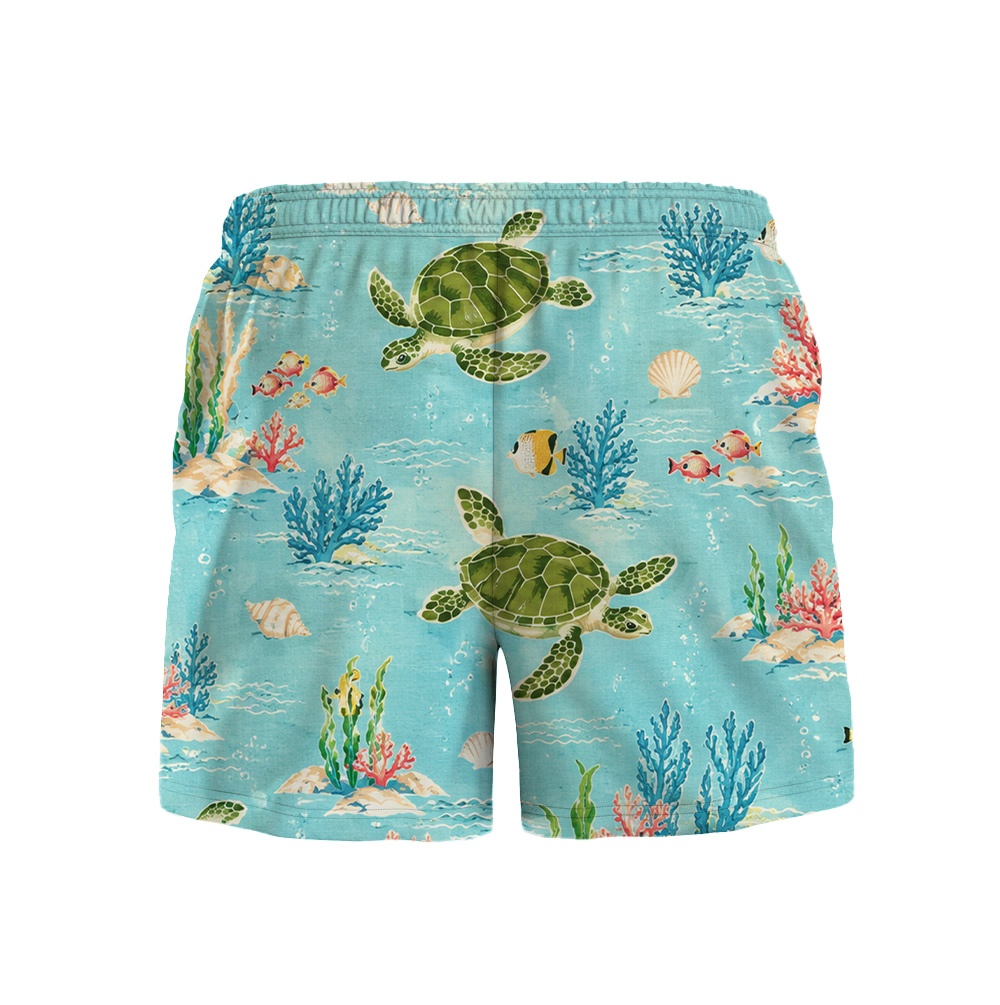 Hawaii Sky Turtle Reef Fish Camp Shirt