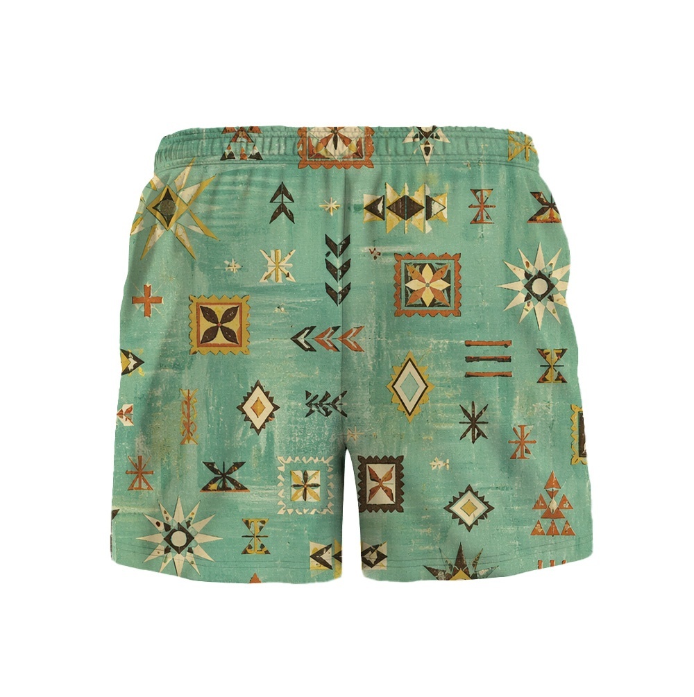 Hawaii Tiki Lagoon Sigil Drawstring Shorts