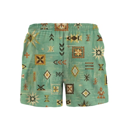Hawaii Tiki Lagoon Sigil Drawstring Shorts
