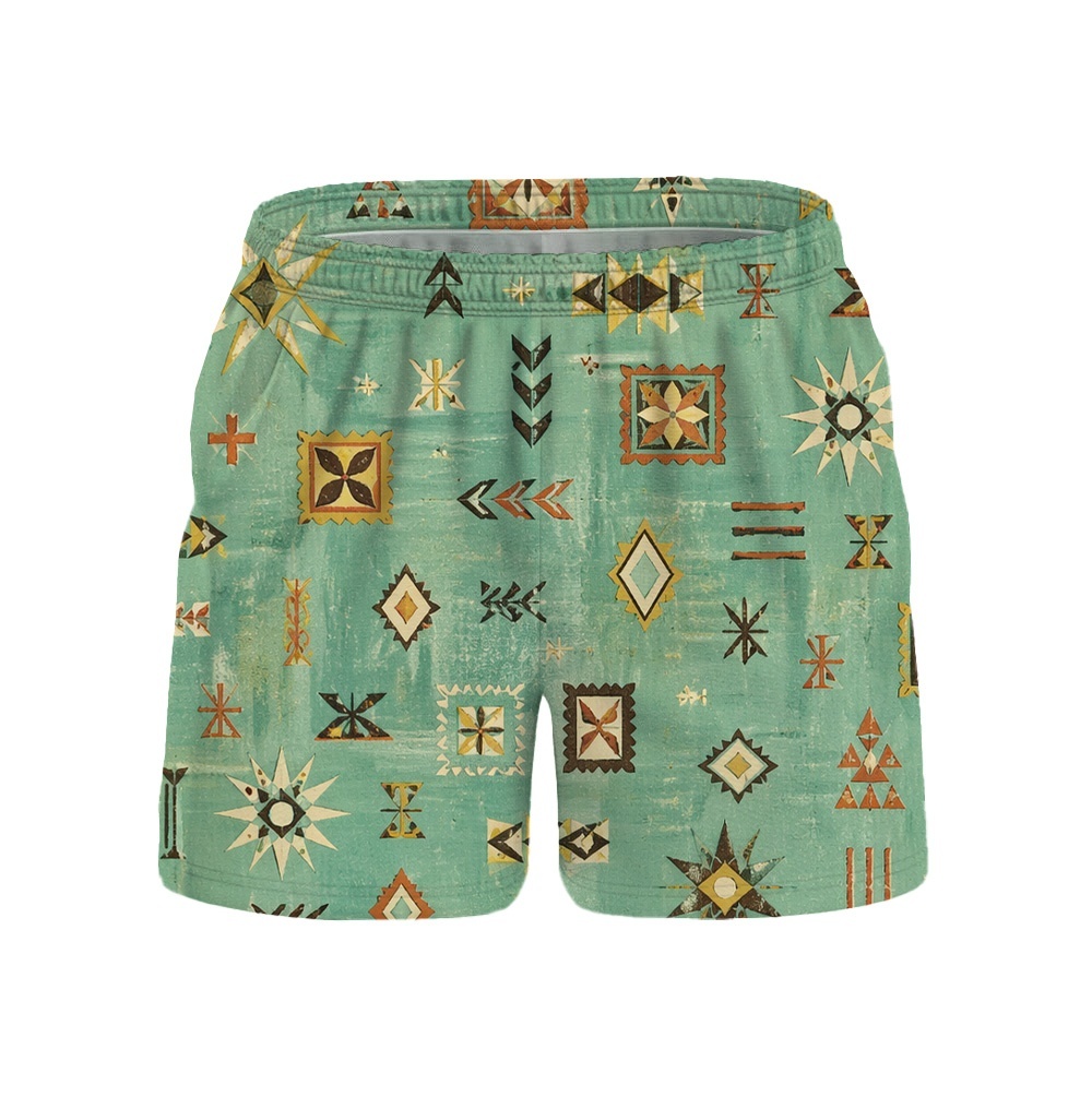 Hawaii Tiki Lagoon Sigil Drawstring Shorts