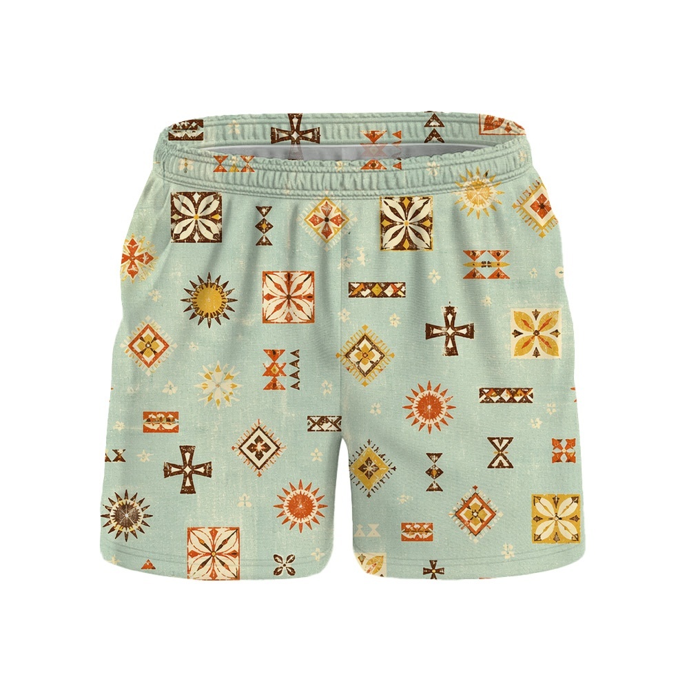 Hawaii Tiki Morning Sigil Drawstring Shorts