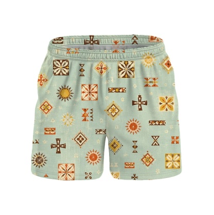 Hawaii Tiki Morning Sigil Drawstring Shorts