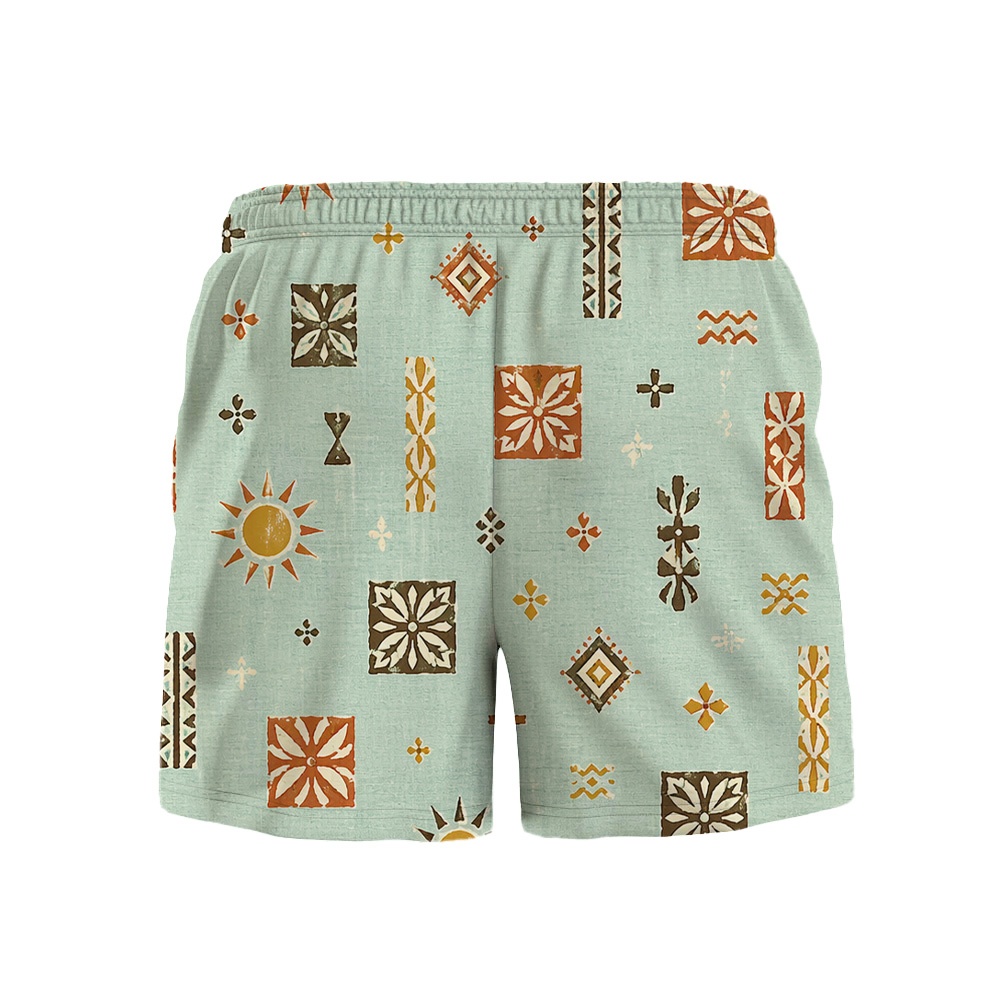 Hawaii Tiki Pale Sigil Drawstring Shorts