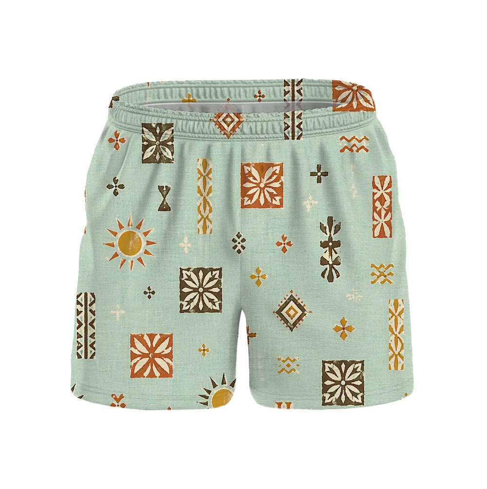 Hawaii Tiki Pale Sigil Drawstring Shorts