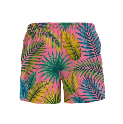 Hawaii Tiki Neon Palm Camp Shirt