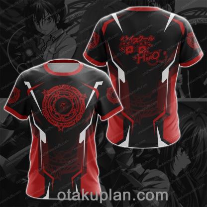 High School DxD Black And Red T-shirt-otakuplan