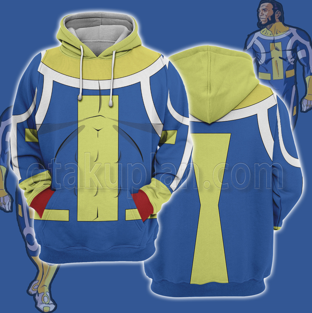 Invincible The Immortal Blue White Cosplay Hoodie