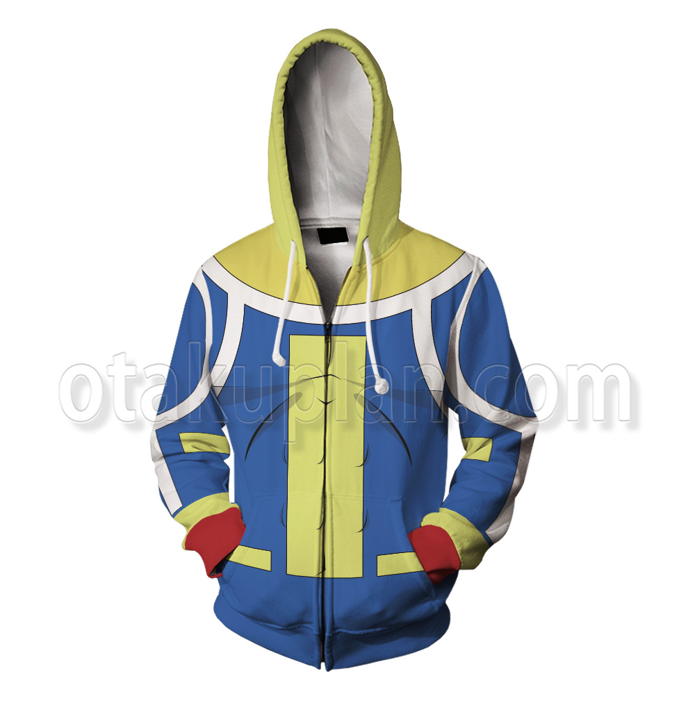 Invincible The Immortal Blue White Cosplay Zip Up Hoodie