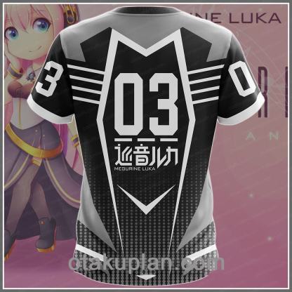Luka Vocaloid Grey T-shirt-otakuplan