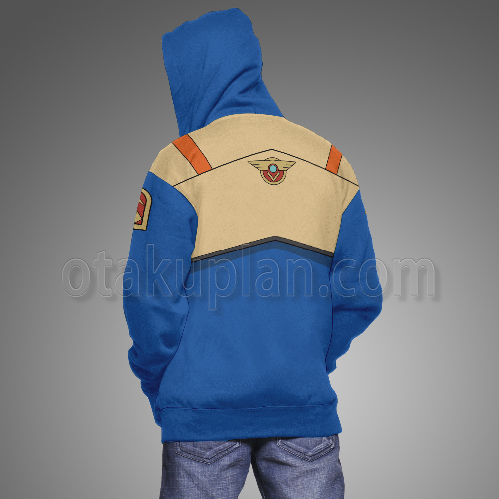 Macross Plus Dyson Isamu Alva Blue Cosplay Hoodie – otakuplan
