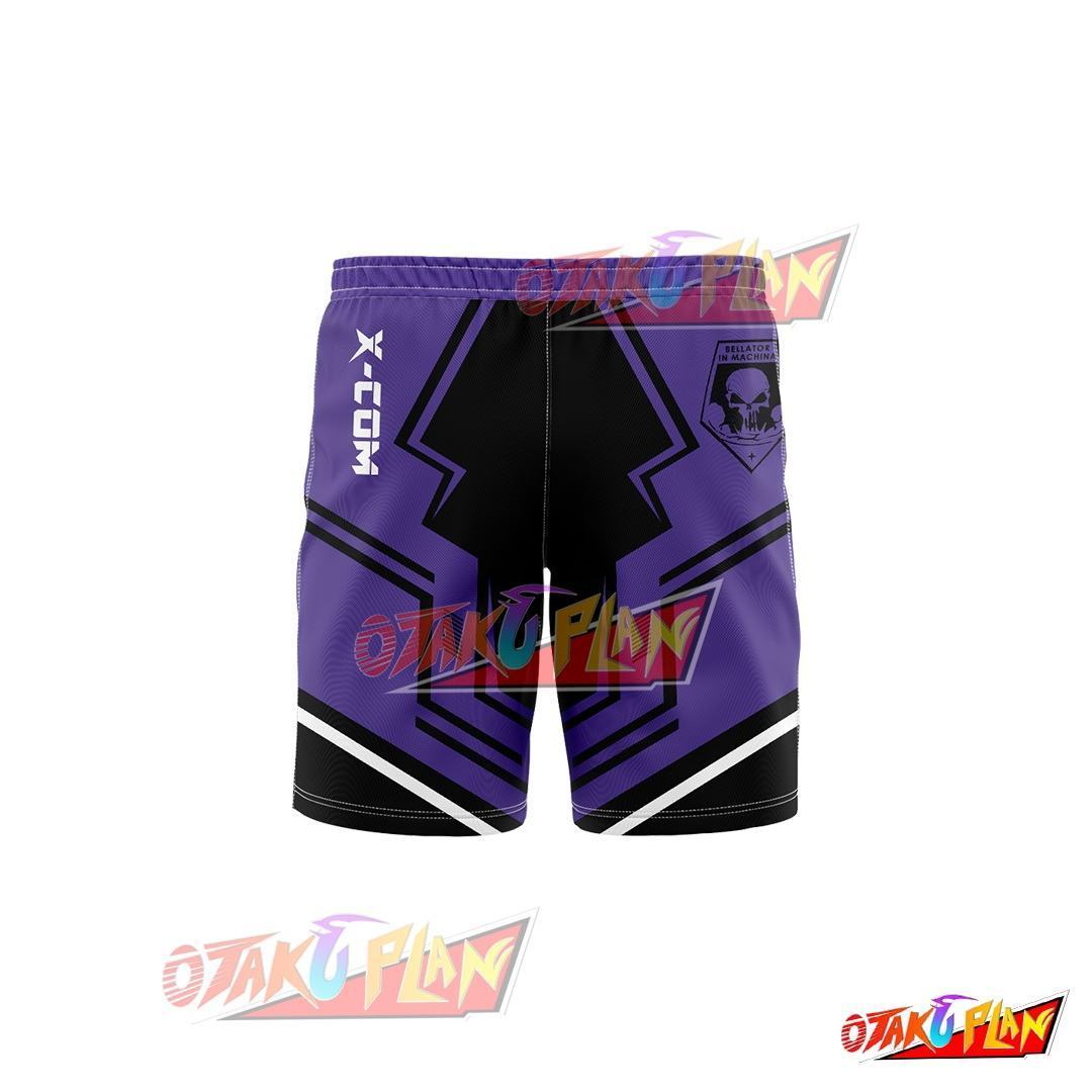 MEC Troopers X-com Purple Shorts-otakuplan