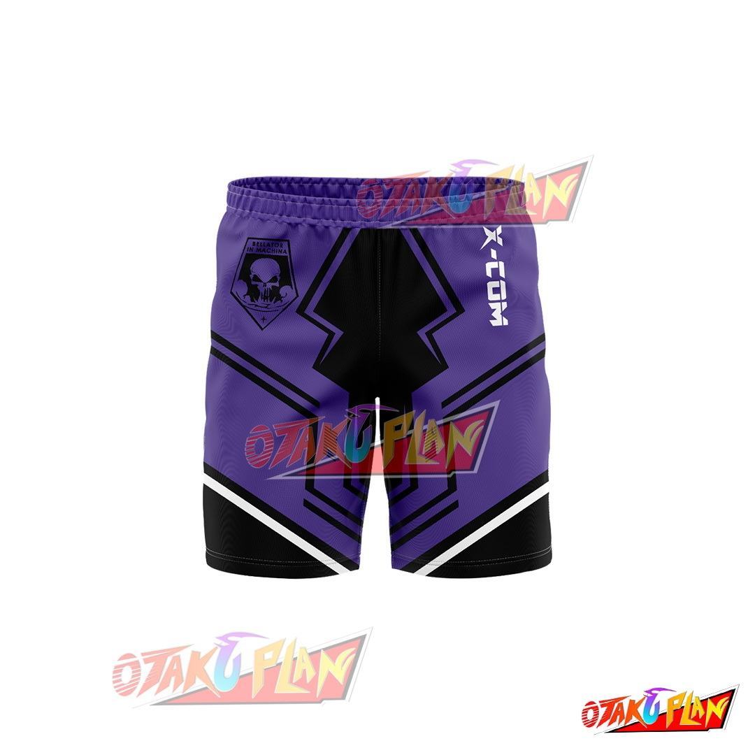 MEC Troopers X-com Purple Shorts-otakuplan