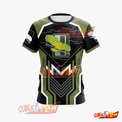 Mechwarrior Clan Jade Falcon M1 Cosplay T-shirt-otakuplan