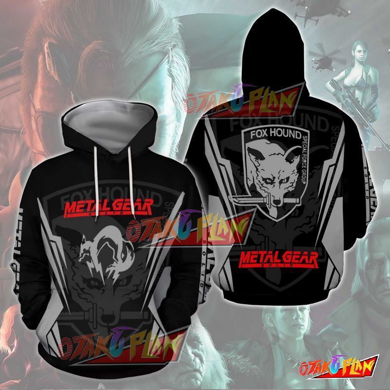 Metal Gear Solid All Over Print Pullover Hoodie-otakuplan