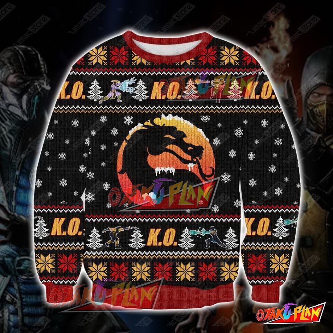 Mortal Kombat 3D Print Ugly Christmas Sweatshirt-otakuplan