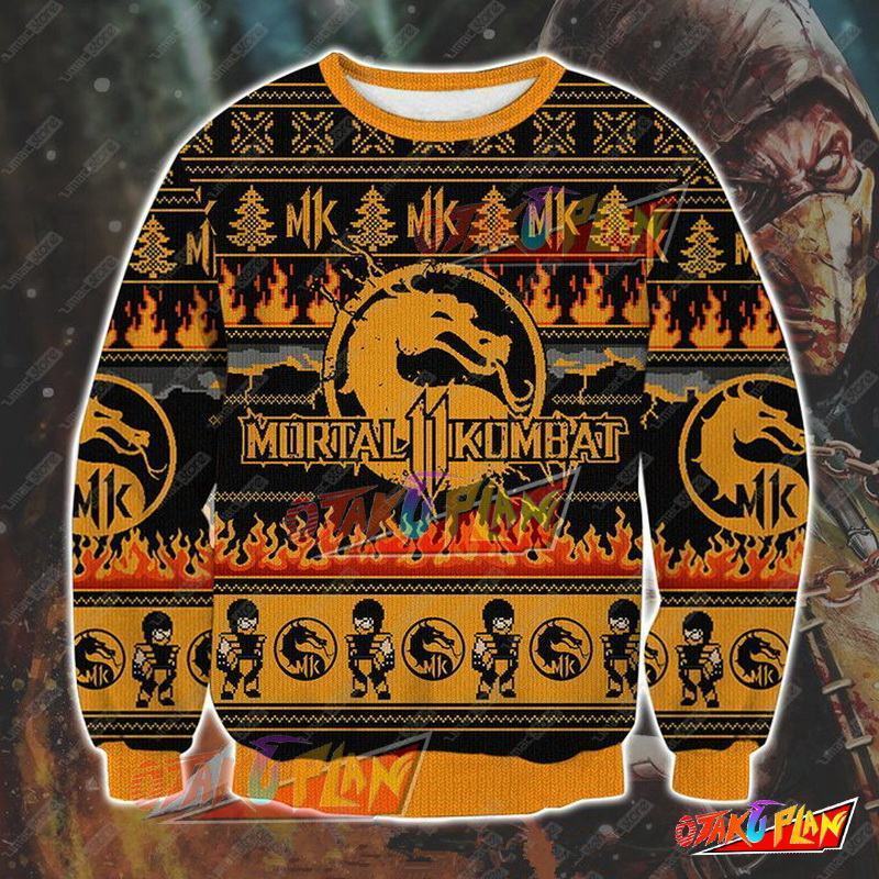 Mortal Kombat V2 1610 3D Print Ugly Christmas Sweatshirt V3-otakuplan