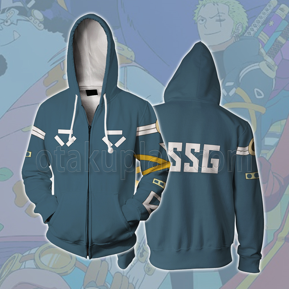 One Piece Egghead Island Roronoa Zoro Clothing Cosplay Zip Up