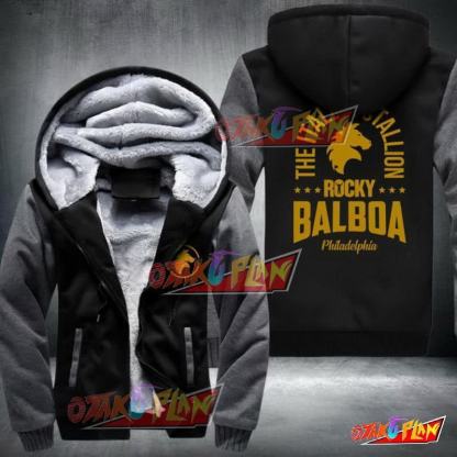 Rocky Balboa Fleece Winter Jacket-otakuplan