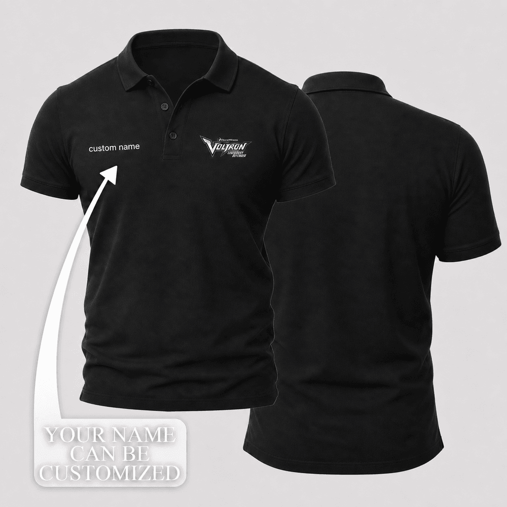 Shiro Deep Black Clean Pilot Uniform Polo Shirt