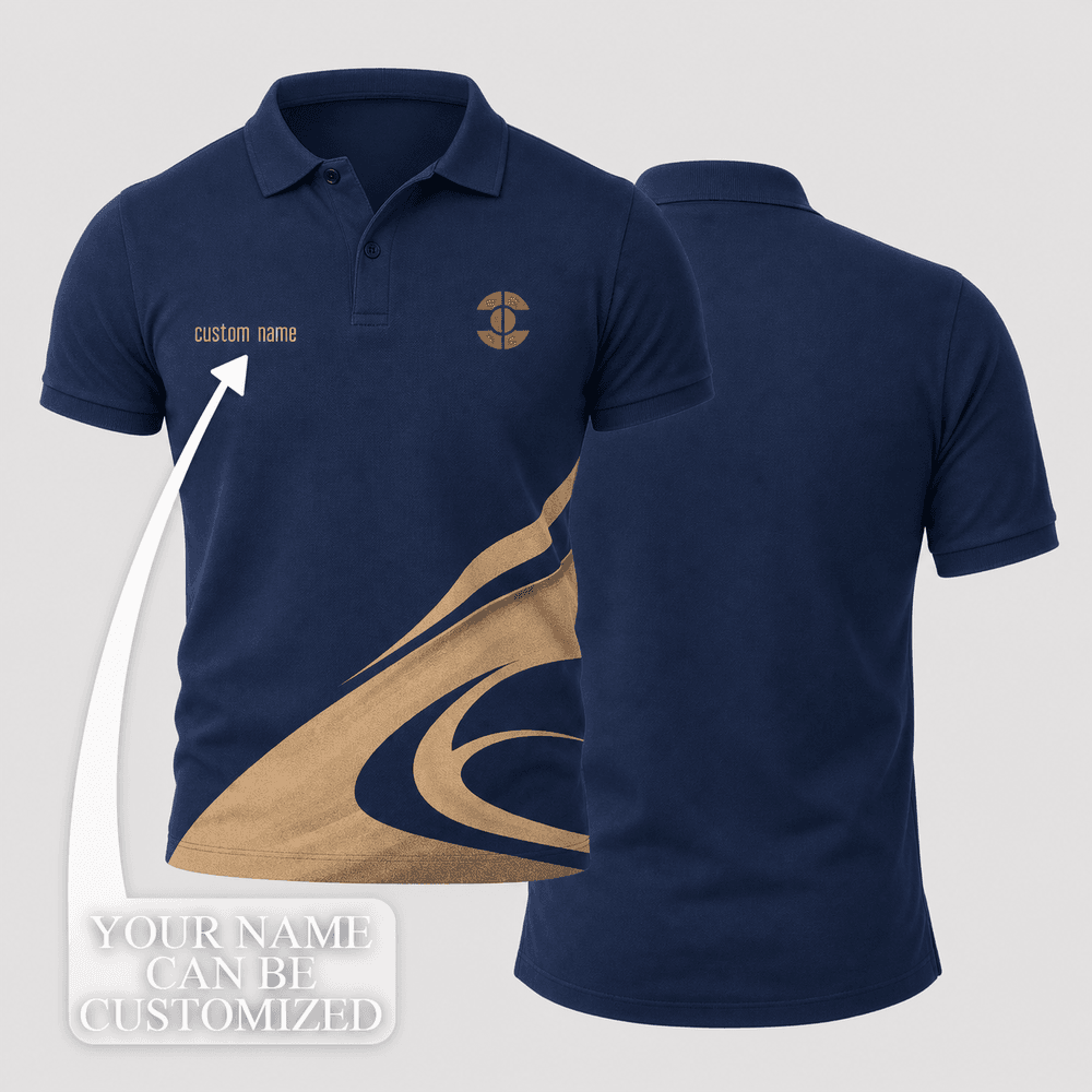 Stilgar Deep Indigo Sand Dune Sweep Polo Shirt