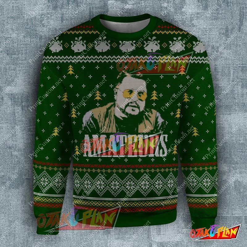 The Big Lebowski Amateurs 3D Print Ugly Christmas Sweatshirt-otakuplan