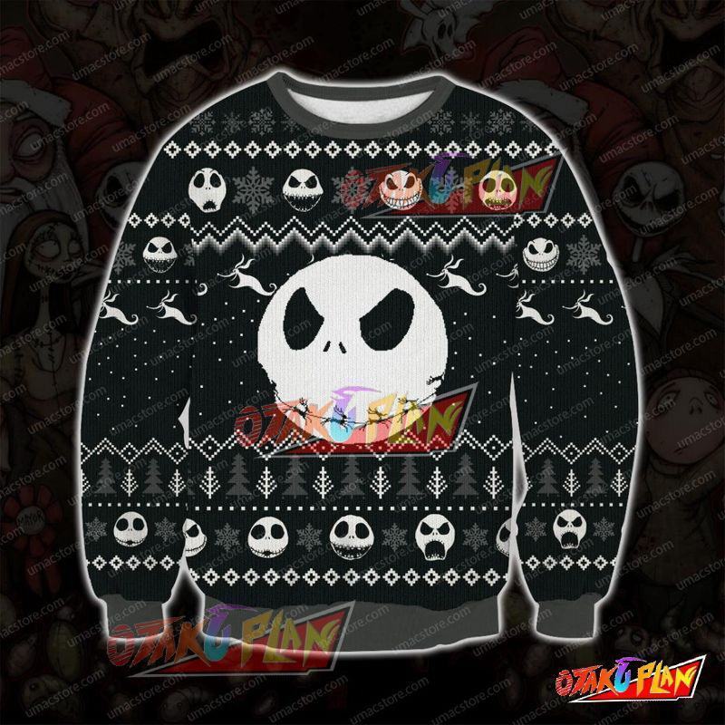 The Nightmare Before Christmas 3D Print Ugly Christmas Sweatshirt V2-otakuplan